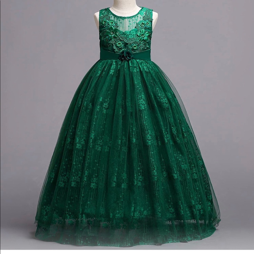 Flower Girl Dresses  Green👗👗(2)!!!!